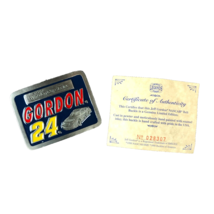 NASCAR Belt Buckle 1998 Jeff Gordon Limited Edition Winston Cup Series COA - $7.50