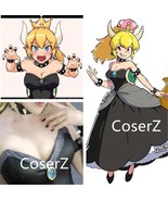 Bowser Bowsette Costume Princess Bowsette Dress Cosplay Halloween Costume - £111.11 GBP
