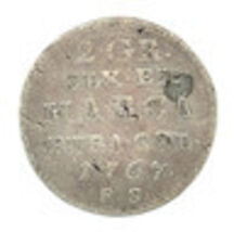 1767 FS Poland 2 Groschen in Fine Condition KM# 184 - $126.49