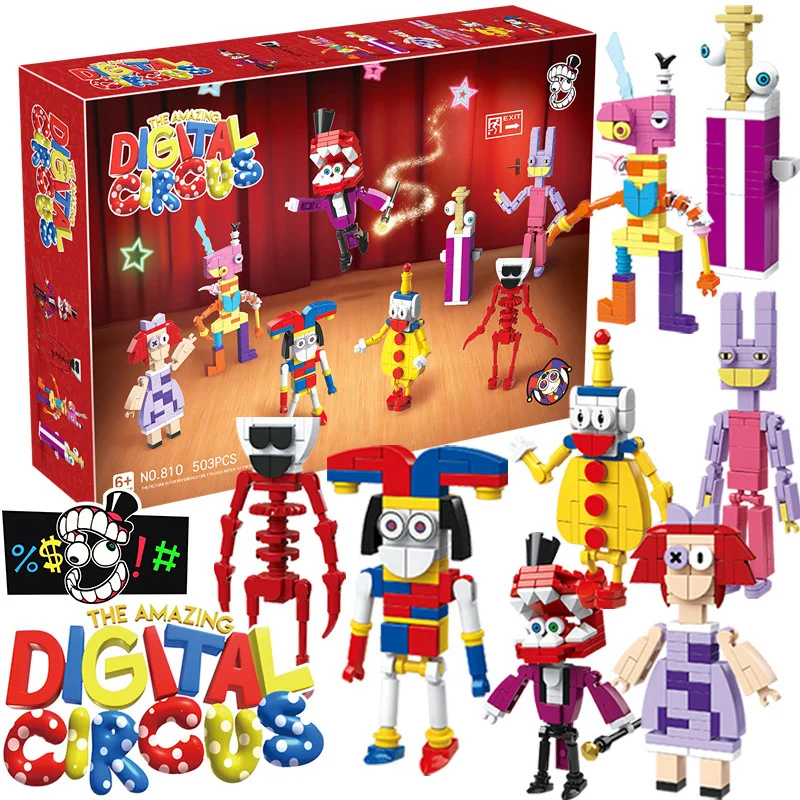 7pcs The Amazing Digital Circus Building Blocks Toys Smart Children Puzzle Toys - £13.72 GBP+