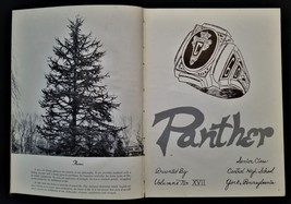 1960 antique CENTRAL HIGH SCHOOL york pa YEARBOOK the PANTHER  - $68.26