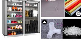 Portable Fabric Shoe Rack Shelf Storage Closet Home Organizer Cabinet - £39.16 GBP