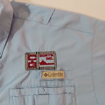Columbia FM7055 BOAT INC Men's Size 2XL Blue Vented Button-Down Employee Shirt image 6