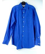 Tommy Bahamas Blue Striped Button Up Dress Shirt Mens 16 34-35 - £23.45 GBP
