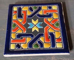 Mexican Colorful Tile Enamel Refridgerator Magnet Travel Souveneir 2x2 - $11.63