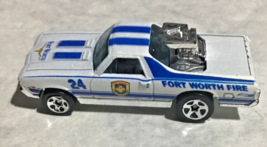 VTG 90&#39;s Hot Wheels HW Main Street 1968 El Camino Fort Worth Fire White ... - $5.49