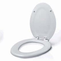 Elongated Molded Wood Toilet Seat White - $1,672.26 MXN