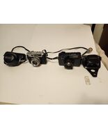 Lot of 2 Vintage Yashica Electro GT 35 &amp; Yashica Lynx 5000 Cameras AS IS... - $71.49