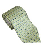 Tommy Hilfiger Light Green Sailboat 100% Silk Tie - $45.40 CAD