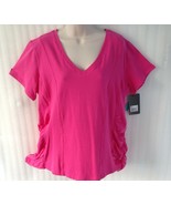 Bally total Fitness Women&#39;s Plus Workout Shirt Top sz 18/1X Pink Active ... - $36.63 CAD