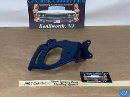 OEM 1957 CADILLAC 365 ENGINE SAGINAW POWER STEERING PUMP MOUNTING BRACKET - £102.86 GBP