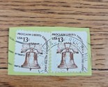 US Stamp Liberty Bell &quot;Proclaim Liberty&quot; 13c Used Set of 2 - $1.23