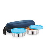 Cello Max Fresh Super Steel Lunch Box Set, 2-Pieces, Blue (free shipping... - £19.55 GBP