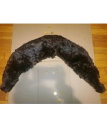 VTG Dark Brown Mink Fur Pelt Animal Collar Shoulder Wrap Stole 36&quot; x 7&quot; - $39.99