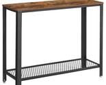 Console Table, 2-Tier Entryway Table With Mesh Shelf, Narrow Sofa Table,... - £80.03 GBP