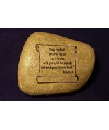 Bible Scripture verse Stones of Faith Christian River Rock Holy Bible Ve... - £15.31 GBP