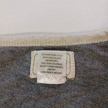 Lee Dungaree Women's Black & Gray 3/4 Sleeve Henley Raglan T-Shirt Size Medium image 3