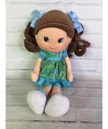 Well Made Toy Sidney Plush Girl Doll Stuffed with Brown Velour Curly Hai... - £54.29 GBP