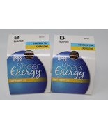 L&#39;eggs Sheer Energy Light Support Leg Control Top Pantyhose Suntan B Lot... - $277.64 MXN