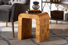 Willis Natural Light Mappa Burl Wood End Table - $221.00