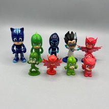 Lot of 9 PJ Masks Figures Catboy, Gekko, Night Ninja, Romeo &amp; Owlette - £15.45 GBP