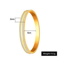 2018 New FINE4U B048 316L Stainless Steel Cuff Bracelet For Women Cubic Zirconia - £11.91 GBP