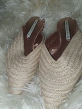 Zara Trafaluc Beige Woven Pointed Flat Mules Size 3  EU 36 - £24.77 GBP