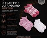 Tommie Copper 3PK UltraTemp Ankle Socks Pink Striped Size M Medium - $36.95