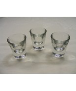 Vintage Lot of 3 Short Libbey Shot Glasses 1oz Clear 1-d - $14.84