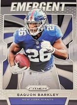 2019 Panini Prizm Saquon Barkley #E-SB Emergent Insert New York Giants W/LOADER - £4.84 GBP