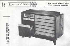 1958 Rca Victor SHF2 Console Stereo Record Player Photofact Manual Fm Radio - £7.74 GBP