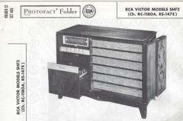 1958 Rca Victor SHF2 Console Stereo Record Player Photofact Manual Fm Radio - £7.39 GBP