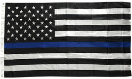 5&#39;x8&#39; FLAG Thin Blue Line Police Lives Matter Law Enforcement American US USA - £38.60 GBP
