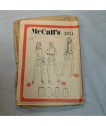 Vintage Sewing Pattern McCalls 3711 Misses Jacket Top and Skirt Size 8 - £8.91 GBP