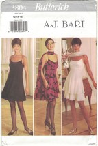 Butterick 3804 Layered Camisole Slip Dress Cocktail AJ Bari Pattern Sz 12 14 16 - £9.05 GBP