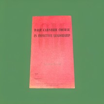 Vtg Dale Carnegie Course In Effective Leadership Session No 12 Pamphlet ... - $17.95