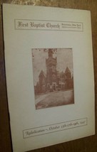 1947 First Baptist Church Johnstown Ny Church Program - £5.42 GBP