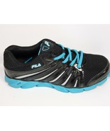 Fila Swyft Cool Max Women&#39;s Running Shoes in Black/Blue Size 7W - $49.99