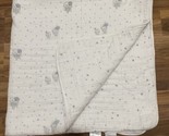 Aden + Anais Owls Stars Print Muslin Baby Blanket Thick Heavy White Gray... - $23.74