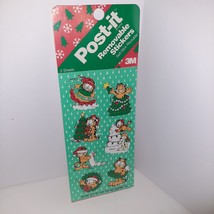 Garfield 3M POST IT Removable Christmas Stickers NEW In Package Odie Pooky - $9.90