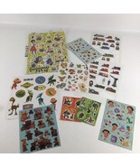 Mixed Sticker Sheets Lot Dora Thomas Train Minions Shrek Dinosaur Train ... - $27.01 CAD