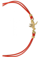 Kabbalah Red String 14k Gold Angel Zirconia Pulsera Protección de amulet... - £140.99 GBP