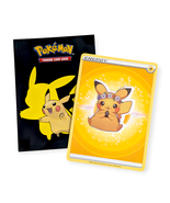 Anime Pokemon Vinyl Sticker (QQ32): Pikachu with Lightning Energy Card - $9.90