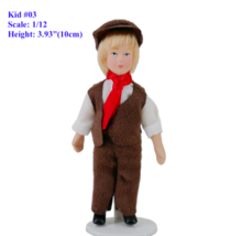 AirAds dollhouse 1:12 Miniatures Dolls Human Action Figure Kids Children Boy - £6.71 GBP