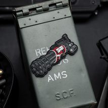 Emotional Support Gun PVC Morale Patch Minigun K9 Support Vest by NEO Ta... - £11.67 GBP