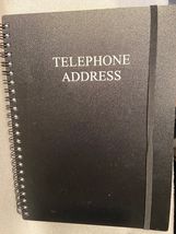 Telephone Address Book w/Elastic Strap *Pre-Owned/Empy* ppp1 - $9.99