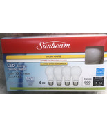 Sumbeam Warm White LED Energy Saving Bulbs.Pack Of 4-60W/120V/Medium Bas... - £6.22 GBP