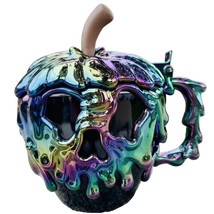 Disneyland Evil Queen Poison Apple Mug Black Iridescent Halloween 2023 - $47.42