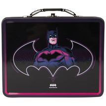 Batman Neon Glow Tin Lunchbox Black - £14.37 GBP