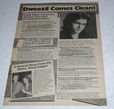 Dweezil Zappa 16 Magazine Photo Article Clipping Vintage May 1987 - £10.22 GBP